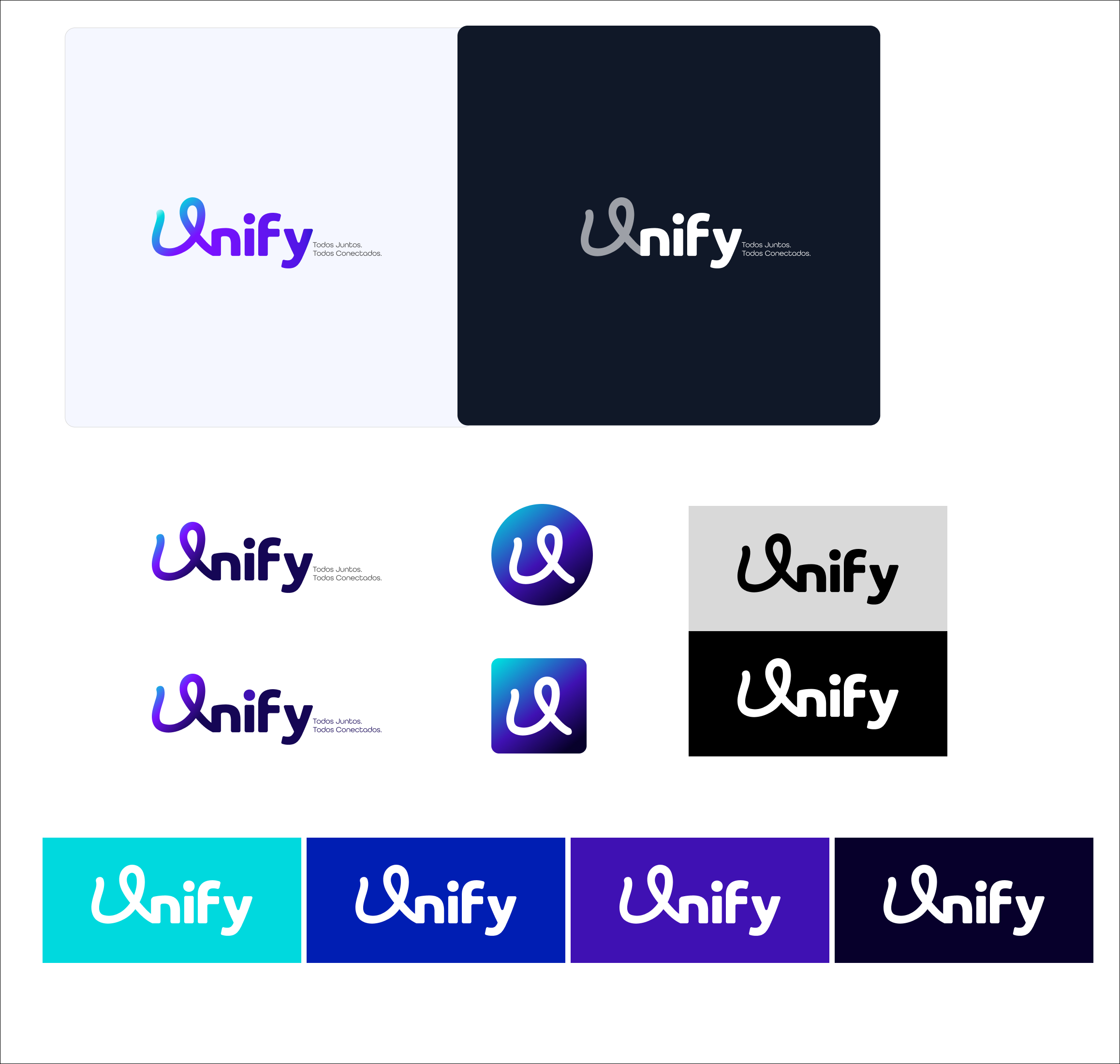 Unify identity exploration with wordmarks, app icons, monochrome options, and color variations